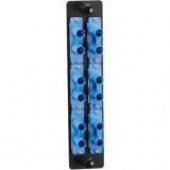 Black Box High-Density Adapter Panel, Ceramic Sleeves, (6) ST Duplex Pairs, Blue - 6 x ST Duplex - 6 Port(s) - 6 x RJ-11 - 6 x Duplex - TAA Compliance JPM460C