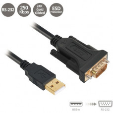 SIIG USB to RS-232 Serial Adapter Cable - FTDI FT232 - 12Mbps USB Data Transfer Rates - Compatible with Windows and Mac - TAA Compliance JU-CS0311-S1