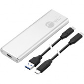 SIIG Drive Enclosure External - Silver - UASP Support - M.2 - USB 3.1 Type C - Aluminum JU-SA0W11-S1