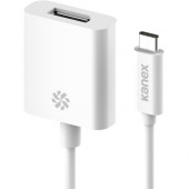 Kanex USB-C to DisplayPort Adapter with 4K Support - 1 x Type C Male USB - 1 x DisplayPort Female Digital Audio/Video - 4096 x 2160 Supported - White K1811016WT8I