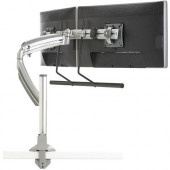 Milestone Av Technologies Chief Kontour Series K1C22HS - Mounting kit (handle, articulating arm, desk clamp mount, 2 interface plates, array arm) - for 2 LCD displays - aluminum - silver - screen size: 10"-24" - TAA Compliance K1C22HS