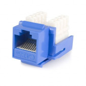 Startech.Com Cat5e RJ45 Keystone Jack Blue - 110 Type 110 Type Cat. 5 Keystone Jack A+B - Network Connector - RJ-45 - 1 Pack - 1 x RJ-45 Female - Blue KEYSTONE110B