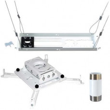 Milestone Av Technologies Chief KITPS003W - Mounting kit (extension column, suspended ceiling plate, universal mount) - for projector - white - ceiling mountable KITPS003W