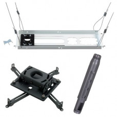 Milestone Av Technologies Chief KITPROJ Series KITPS012018W - Mounting kit (extension column, suspended ceiling plate, universal mount) - for projector - white - suspended ceiling KITPS012018W