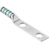 Panduit Code Conductor, Two-Hole, Long Barrel Lug - 50 Pack - Tin - Gray - TAA Compliance LCC4-12-L