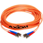 Accortec Fiber Optic Duplex Cable - 131.23 ft Fiber Optic Network Cable for Network Device - First End: 2 x LC Male Network - Second End: 2 x LC Male Network - 50/125 &micro;m LCLCMD5O-40M