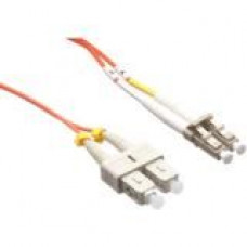 Axiom Fiber Optic Duplex Network Cable - 196.85 ft Fiber Optic Network Cable for Network Device - First End: 2 x LC Male Network - Second End: 2 x SC Male Network - 50/125 &micro;m - Orange LCSCMD5O-60M-AX