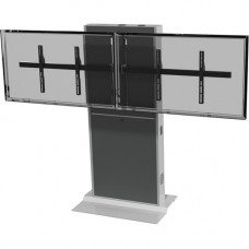 Video Furniture International VFI LFT7000FS Fixed Base Height Adjustable Stand - Up to 70" Screen Support - 280 lb Load Capacity - 72" Height x 84" Width x 23" Depth - Floor - Metal - Light Gray, Shark Gray LFT7000FS-D