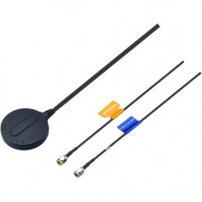 Taoglas Saucer Antenna - Range - UHF - 824 MHz, 880 MHz, 1.71 GHz, 1.85 GHz, 1.92 GHz to 896 MHz, 960 MHz, 1.88 GHz, 1.99 GHz, 2.17 GHz - 28 dB - Cellular Network - Black - Magnetic Mount - SMA Connector MA303.A.LB.002