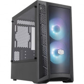 Cooler Master MasterBox MB311L ARGB Computer Case - Mini-tower - Black - Steel, Mesh, Plastic, Tempered Glass - 4 x Bay - 2 x 4.72" x Fan(s) Installed - 0 - Mini ITX, Micro ATX Motherboard Supported - 12.06 lb - 6 x Fan(s) Supported - 0 x External 5.