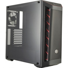 Cooler Master MasterBox MB511 Computer Case - Mid-tower - Black, Red - Steel, Plastic - 7 x Bay - 1 x 4.72" x Fan(s) Installed - ATX, Micro ATX, Mini ITX Motherboard Supported - 6 x Fan(s) Supported - 5 x Internal 2.5" Bay - 2 x Internal 2.5&quo