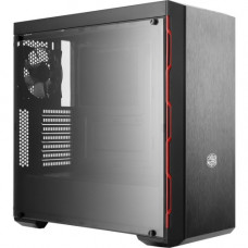 Cooler Master MasterBox MB600L Computer Case - Mid-tower - Black, Red - Steel, Plastic - 4 x Bay - 1 x 4.72" x Fan(s) Installed - ATX, Micro ATX, Mini ITX Motherboard Supported - 4 x Fan(s) Supported - 1 x External 5.25" Bay - 1 x Internal 2.5&q