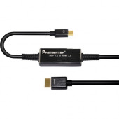 Premiertek Mini DisplayPort MDP 1.2a to HDMI 2.0 Converter Cable 4K2K 60Hz 6.56ft (2 Meter) - 6.56 ft HDMI/Mini DisplayPort A/V Cable for Projector, Monitor, Home Theater System, Digital TV, Blu-ray Player, Audio/Video Device - First End: 1 x Mini Display