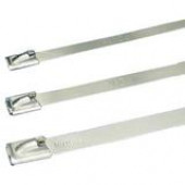 PANDUIT Enhanced Pan-Steel MLT Series Self-Locking Stainless Steel Cable Tie - 50 Pack - TAA Compliance MLT6SH-LP316