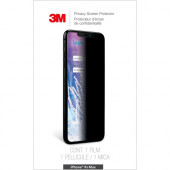 3m Privacy Screen Protector for Apple iPhone XS Max (MPPAP016) Black, Glossy - For 6.5"iPhone XS Max MPPAP016