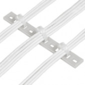 Panduit Multiple Tie Plate - Natural - 100 Pack - Nylon 6.6 - TAA Compliance MTPC7H-E10-C39