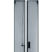 Middle Atlantic Products Fully Vented Split Rear Door - Steel - Black - 42U Rack Height MW-CLVRD-42