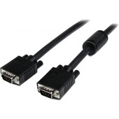 Startech.Com 30 ft Coax High Resolution VGA Monitor Cable - HD15 M/M - HD-15 Male VGA - HD-15 Male VGA - 30ft - Black - RoHS Compliance MXT101MMHQ30