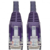 Tripp Lite 20ft Cat6 Gigabit Snagless Molded Patch Cable RJ45 M/M Purple 20&#39;&#39; - 20ft - 1 x RJ-45 Male - 1 x RJ-45 Male - Purple N201-020