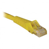 Tripp Lite 1ft Cat6 Gigabit Snagless Molded Patch Cable RJ45 M/M Yellow 1&#39;&#39; - Category 6 - 1ft - 1 x RJ-45 Male Network - 1 x RJ-45 Male Network - Yellow - RoHS Compliance N201-001-YW