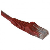 Tripp Lite 7ft Cat6 Gigabit Snagless Molded Patch Cable RJ45 M/M Red 7&#39;&#39; - 2.1m - 1 x RJ-45 Male - 1 x RJ-45 Male - Red - TAA Compliance N201-007-RD