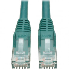 Tripp Lite Cat6 GbE Gigabit Ethernet Snagless Molded Patch Cable UTP Green RJ45 M/M 35ft 35&#39;&#39; - Category 6 for Network Device, Network Adapter, Router, Server, Modem, Hub, Switch - 128 MB/s - Patch Cable - 35.10 ft - 1 x RJ-45 Male Network