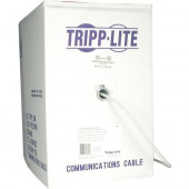 Tripp Lite 1000FT PVC CMR CAT 6 SOLID UTP BULK CABLE White 1000&#39;&#39; - Category 6 for Network Device - 128 MB/s - 1000 ft - 1 x Bare Wire - 1 x Bare Wire - White - TAA Compliance N222-01K