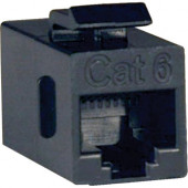 Tripp Lite Cat6 Straight Through Modular In-line Snap-in Coupler - (RJ45 F/F) - TAA Compliance N235-001