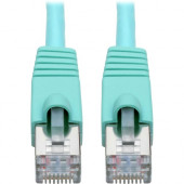 Tripp Lite N262-001-AQ Cat.6a STP Patch Network Cable - 1 ft Category 6a Network Cable for Network Device, Workstation, Switch, Hub, Patch Panel, Router, Modem, VoIP Device, Surveillance Camera, Server, POS Device - First End: 1 x RJ-45 Male Network - Sec