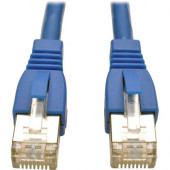 Tripp Lite 5ft Augmented Cat6 Cat6a Shielded 10G Patch Cable RJ45 M/M Blue 5&#39;&#39; - 5 ft Category 6a Network Cable for Network Device - First End: 1 x RJ-45 Male Network - Second End: 1 x RJ-45 Male Network - 10 Gbit/s - Patch Cable - Shieldi