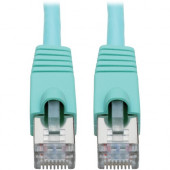 Tripp Lite N262-015-AQ Cat.6a STP Patch Network Cable - 15 ft Category 6a Network Cable for Network Device, Switch, Hub, Patch Panel, Router, Modem, VoIP Device, Surveillance Camera, Server, PoE-enabled Device - First End: 1 x RJ-45 Male Network - Second 