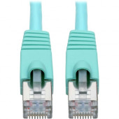 Tripp Lite N262-030-AQ Cat.6a STP Patch Network Cable - 30 ft Category 6a Network Cable for Network Device, Workstation, Switch, Hub, Patch Panel, Router, Modem, VoIP Device, Surveillance Camera, Server, POS Device - First End: 1 x RJ-45 Male Network - Se