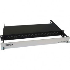 Tripp Lite N48LSM-16X16 Spine-Leaf MPO Panel, 16 x 16 Ports, 1U - 32 Port(s) - 1U High - Black - 19" Wide - Rack-mountable N48LSM-16X16