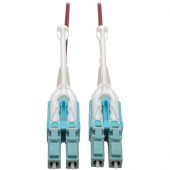 Tripp Lite 4M 10Gb Duplex Multimode Fiber Patch Cable 50/125 OM4 LC/LC LSZH - Fiber Optic for Network Device - 12.50 GB/s - Patch Cable - 13.12 ft - 2 x LC Male Network - 2 x LC Male Network - 50/125 &micro;m - Magenta N821-04M-MG-T