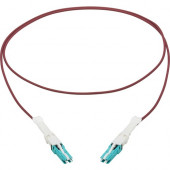 Tripp Lite N822C-01M-MG 400Gb Duplex Multimode 50/125 OM4 Fiber Optic Cable, Magenta, 1 m - 3.28 ft Fiber Optic Network Cable for Network Device, Patch Panel, Network Switch, Transceiver - First End: 2 x CS Male Network - Second End: 2 x CS Male Network -