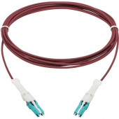 Tripp Lite N822C-03M-MG 400Gb Duplex Multimode 50/125 OM4 Fiber Optic Cable, Magenta, 3 m - 9.84 ft Fiber Optic Network Cable for Network Device, Patch Panel, Network Switch, Transceiver - First End: 2 x CS Male Network - Second End: 2 x CS Male Network -