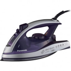 Panasonic 360&deg; Quick NI-W950A Clothes Iron - Anodized Aluminum Sole Plate - 10 fl oz Reservoir Capacity - 1700 W - Silver, Violet NI-W950A