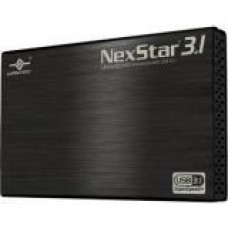 Vantec NexStar 3.1 NST-270A31-BK Drive Enclosure External - Black - 1 x Total Bay - 1 x 2.5" Bay - Serial ATA/600 - USB 3.1 - Aluminum, Plastic NST-270A31-BK