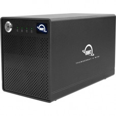 Other World Computing OWC ThunderBay 4 mini Drive Enclosure SATA/600 - Thunderbolt 3 Host Interface Desktop - Black - 4 x HDD Supported - 4 x SSD Supported - 4 x 2.5" Bay - Aluminum OWCTB3QMSR04T7