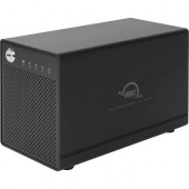 Other World Computing OWC ThunderBay IV Drive Enclosure External - 4 x HDD Supported - 4 x SSD Supported - 4 x SSD Installed - 1.92 TB Installed SSD capacity - Software RAID Supported - 4 x Total Bay - 4 x 2.5" Bay - Serial ATA/600 - Thunderbolt 2 - 