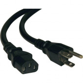 Tripp Lite 3ft Computer Power Cord Cable 5-15P to C13 10A 18AWG 3&#39;&#39; - 10A,18AWG (NEMA 5-15P to IEC-320-C13) 3-ft." - RoHS, TAA Compliance P006-003