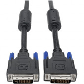 Tripp Lite DVI-I Dual-Link Digital/Analog Monitor Cable (M/M), 2560 x 1600 (1080p), 10 ft. - 10 ft DVI Video Cable for Video Device, Monitor, TV, Projector, Notebook - First End: 1 x DVI-I (Dual-Link) Male Video - Second End: 1 x DVI-I (Dual-Link) Male Vi