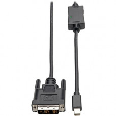 Tripp Lite Mini DisplayPort to DVI Adapter Cable M/M 1080p mDP to DVI 10ft - DVI-D/Mini DisplayPort for Audio/Video Device, Monitor, TV, Digital Signage Display, Graphics Card - 10 ft - 1 x Mini DisplayPort Male Audio/Video - 1 x DVI-D (Single-Link) Male 