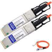 AddOn Fiber Optic Network Cable - 32.81 ft Fiber Optic Network Cable for Network Device - QSFP+ Network - 40 Gbit/s - TAA Compliant - TAA Compliance PAN-QSFP-AOC-10M-AO