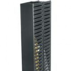 Middle Atlantic Products Cable Duct, 38 RU, 4"W x 8"D, Dual Duct - Duct - Black - 38U Rack Height - Steel PCD-4-8-38DC