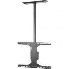 Peerless PLCM-UNL-CP Solid-Point Flat Panel Straight Column Ceiling Mount - 225lb - TAA Compliance PLCM-UNL-CP