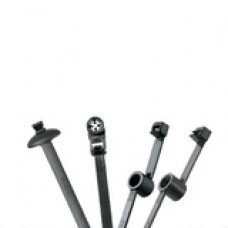 PANDUIT Stud Mounted Heat Stabilized Cable Tie - Black - 500 Pack - 50 lb Loop Tensile - TAA Compliance PLST30SC-D30