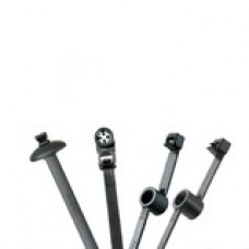 PANDUIT Stud Mounted Heat Stabilized Cable Tie - Black - 500 Pack - 50 lb Loop Tensile - TAA Compliance PLST50SC-D30