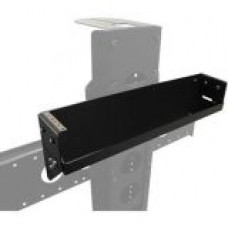 Video Furniture International VFI PM-2RU Mounting Bracket for CPU, Video Conferencing Camera - Black - Steel - Black PM-2RU