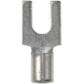 Panduit Terminal Connector - 100 Pack - 1 x Fork Terminal - Tin - Metallic - TAA Compliance PM1-3F-C